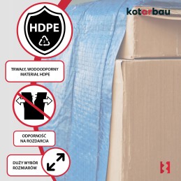 KIDELĖS 2x2M MĖLYNAS APSAUGINĖS Dangtis 75G/M2 ATSPIRUS VANDENIUI