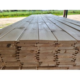 Fasado lenta, sofitas, dailylentė, 121x18 mm pušis 50 cm