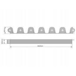 RUDAS vejos KRAŠTAS 60 cm - 1 vnt.