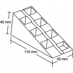 Regulējams terases balsts 50-85 mm