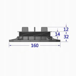 Reguleeritav terrassi tugi ETP plaatidele 18-32mm