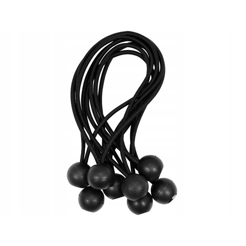 Elastinė virvelė 20 cm su kamuoliuku brezentams tvirtinti