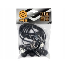 Elastinė virvelė 20 cm su kamuoliuku brezentams tvirtinti