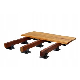 Adjustable bracket, support for mounting terrace joists 35-65 mm