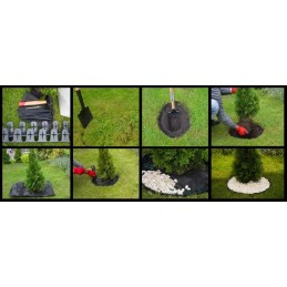 Sodo apvadas 4,5 cm x 80 cm žalias