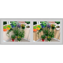 Balkono dangos kilimėlis, PUPJOMAS IKI ŠIAUDŲ DYDŽIO