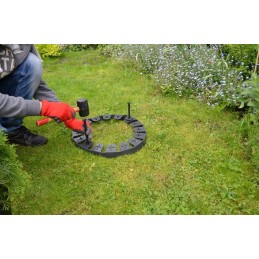 Sodo apvadas 4,5 cm x 80 cm juodas