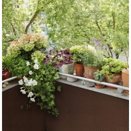 Balkono užvalkalo kilimėlis, IŠkirptas IKI DYDŽIO, ŠVIESIAI RUDAS