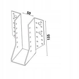 SIJŲ PAKABAIKOS KRONKLIO JUNGTIS 50x135 WB50 STRONG *
