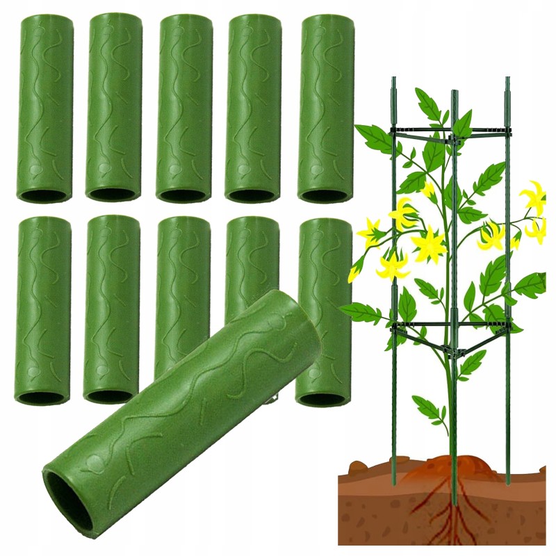 ✨Tiesi jungtis stulpams 11mm 10vnt Metalinis 1,1cm Žalias 10vnt✨