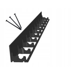 PLASTIKAS KRAŠTAS 58 MM JUODAS 1M + 3 INKRAI