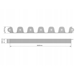 VEJOS KRAŠTAS 1 vnt - 60 cm GREEN lankstus