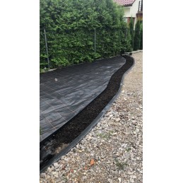 Plastikinis sodo vejos apvadas 1m Kraštelis 45mm