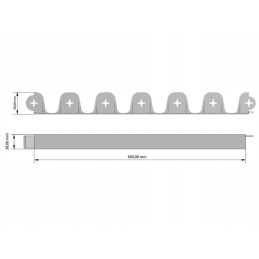 VEJOS KRAŠTAS ANTRACITAS 60 cm - 1 vnt.