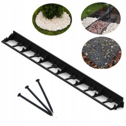 PLASTIKAS KRAŠTAS 58 MM JUODAS 1M + 3 INKRAI