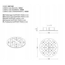 Trinkelės terasos plokštėms 2 mm - 4 vnt.
