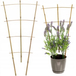 Trigubos bambukinės kopėčios 60cm 3113