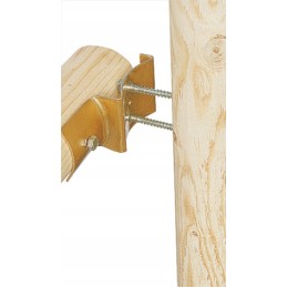 Apvalios medinės sijos jungtis - galas - LBO ZN 145x68x2,5