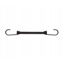 Elastic rubber with metal hook.