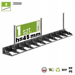 Sodo vejos apvadas 45 Kraštelis + 3 inkarai