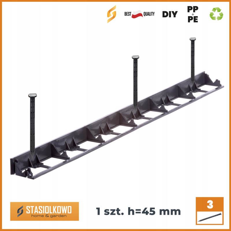 Vejos bortelis 45 mm Kraštelis + 3 inkarai