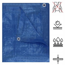 TARPAT 1,5 x 1,5 MĖLYNA SUSTIPRĖTA