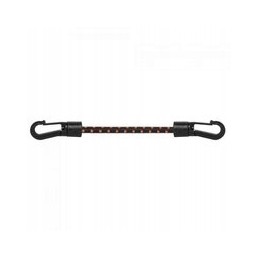 LANKSTI GUMA SU DVIPUŠIU PVC KABLIU BAUTUTUI PAlapinei Tvirtinti, JUODAS