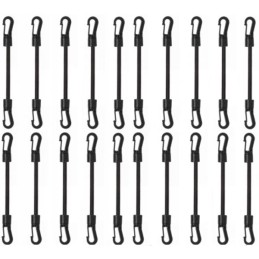 LANKSTI GUMA SU DVIPUŠIU PVC KABLIU BAUTUTUI PAlapinei Tvirtinti, JUODAS