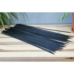 BAMBUKO SEGELĖS 50cm JUODAI-ŽALIAI 10 vnt. - stulpai ir orchidėjų kuolai