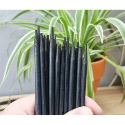 BAMBUKO SEGELĖS 50cm JUODAI-ŽALIAI 10 vnt. - stulpai ir orchidėjų kuolai