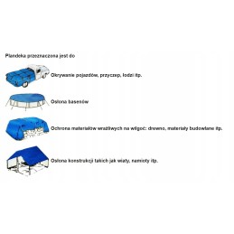 Blue Cover Brezentas 2m x 2m 50g/m2