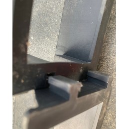 VEJOS KRAŠTAS 4,5 cm SODO apvadas PALISADA eco BORDER plastikinis 1 m