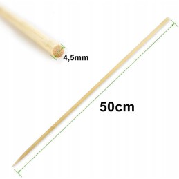 10x Smeigtukai stulpai Bambuko lazdelės atrama 50cm