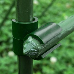 90° jungčių laikikliai sodo stulpams, 6 vnt