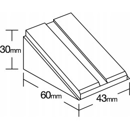 Regulējams terases atbalsts 30-65 mm