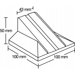 Regulējams terases atbalsts 30-65 mm