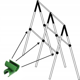 POLIŲ JUNGTIS T TIPO RINKINYS. 6 vnt.