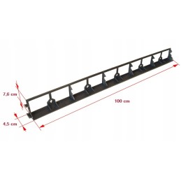 1 vnt. Plastikinis apvadas 45 mm, rudas