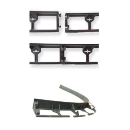 1 vnt. Plastikinis apvadas 45 mm, rudas