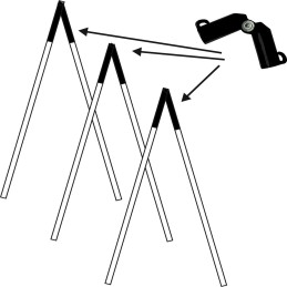 POLIŲ JUNGTIS V TIPO RINKINYS. 2 vnt.