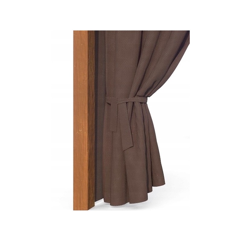 a scarf to tie a garden curtain