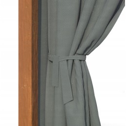 a scarf to tie a garden curtain