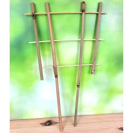 Keturvietės bambukinės kopėčios, atrama 35cm