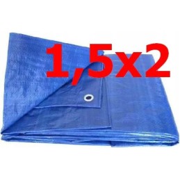 Mėlynas brezentas 1,5x2m (70g)
