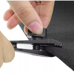 Gripper tensioner hook for securing tarpaulins roof