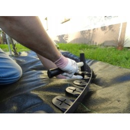 Cellfast plastikinis sodo apvadas 100 cm x 4,5 cm, juodas