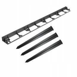 Cellfast plastic garden border 100 cm x 4.5 cm black
