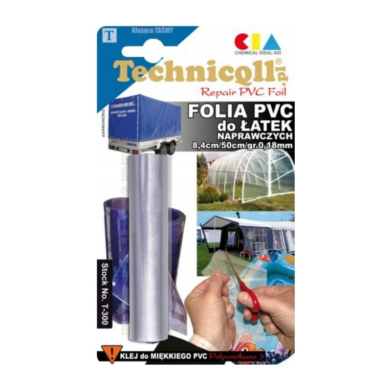 PVC plāksteru remonta folija