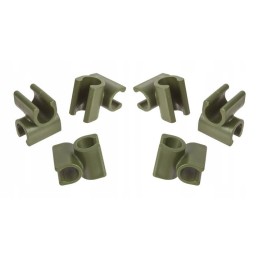 6x tiesiakampė jungtis sodo stulpams 11mm