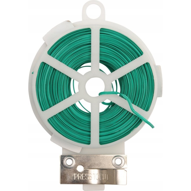 VOREL COATED GARDEN WIRE 30M WITH CUTTER